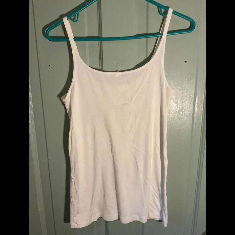 J. Crew Sleeveless Tank Cream With Silk Leaf Detail Size Large